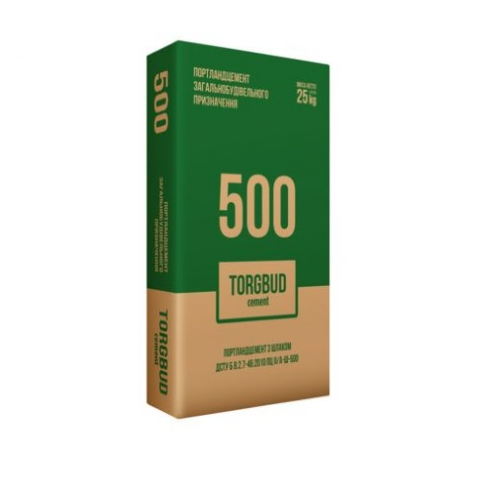 Цемент TORGBUD М-500 ПЦ I-500Р 25кг 