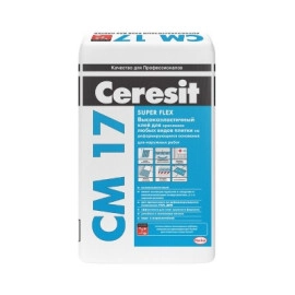 CERESIT CM-17 AERO Високоеластична клеюча суміш AERO Super Flexible, мішок 25 кг