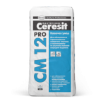 CERESIT CM-12 PRO Еластична клеюча суміш для плитки і керамограніта, мішок 27 кг