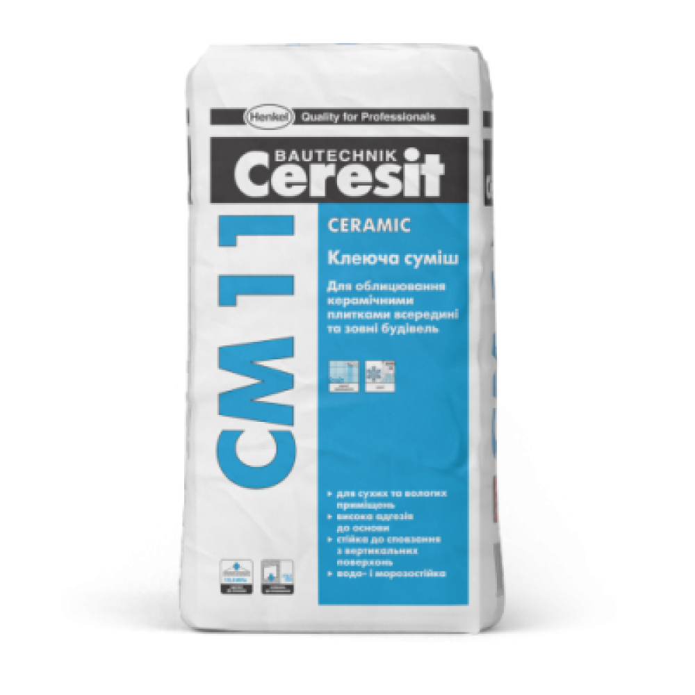 CERESIT CM-11 Клей для керамічної плитки Ceramic, мішок 25 кг