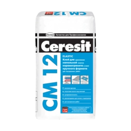 CERESIT CM-12 Еластична клеюча суміш для плитки і керамограніта, мішок 25 кг