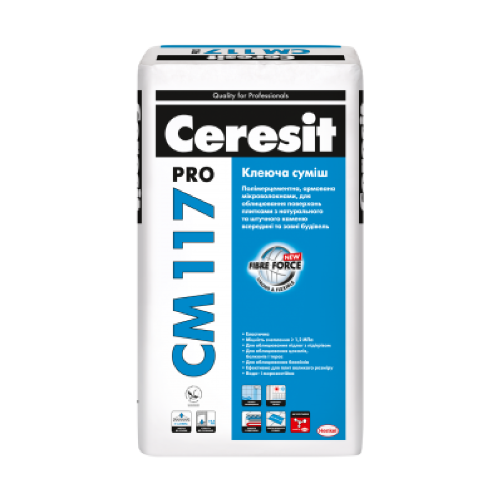 CERESIT CM-117  PRO Клеюча суміш, мішок 27кг