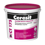 CERESIT CT 175/2 БАЗА Штукатурка декоративна силікатна для силікону короїд (зерно 2мм), 25кг