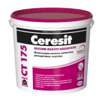 CERESIT CT 175/2 БАЗА Штукатурка декоративна силікатна для силікону короїд (зерно 2мм), 25кг
