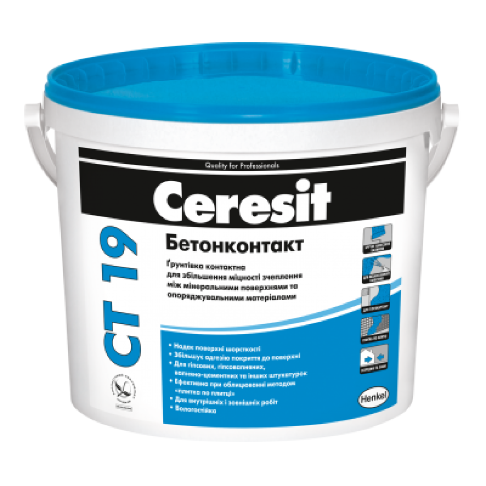 CERESIT CT-19 Грунтовка адгезионная Бетонконтакт 7,5кг