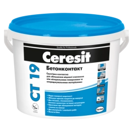 CERESIT CT-19 Грунтовка адгезионная Бетонконтакт 4,5кг