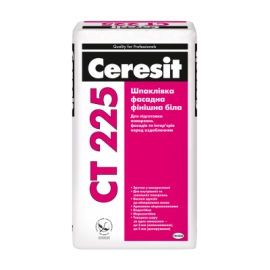 CERESIT Ct-225 (біла) Шпаклівка фасадна фінішна, мішок 25кг
