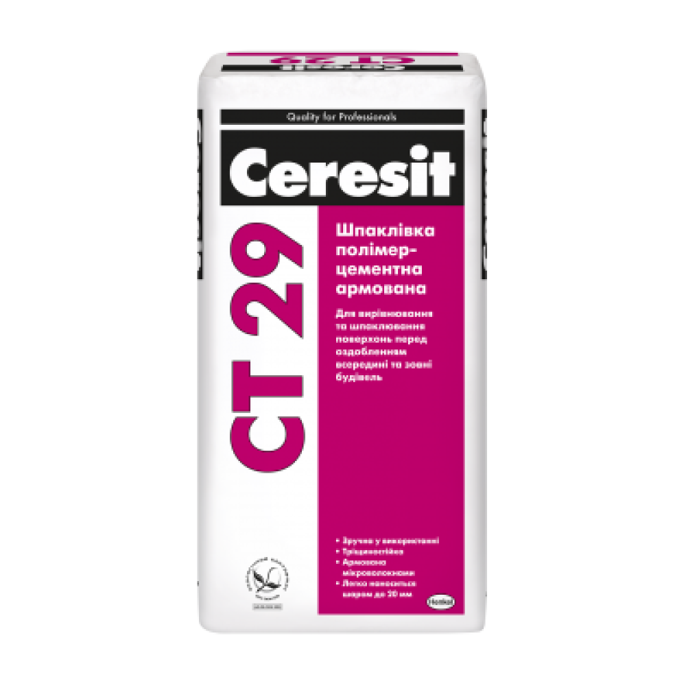 CERESIT CT-29 Шпаклівка мінеральна стартова, 25 кг