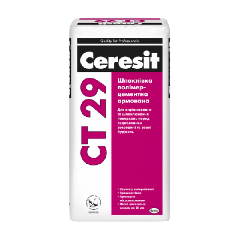 CERESIT CT-29 Шпаклівка мінеральна стартова, 25 кг