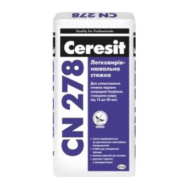 CERESIT СN-278 Легковыравнивающаяся стяжка (15-50 мм), 25кг
