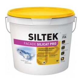 SILTEK  Faсade Pro Silicat Фарба силікатна фасадна 9л