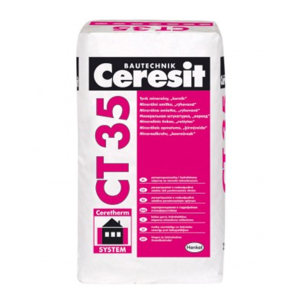 CERESIT СТ-35 зерно 3,5 мм БАЗА Штукатурка декоративна, 25 кг