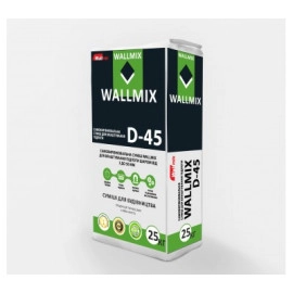 Wallmix D45 суміш, що Самовирівнююча, для пристрою підлоги. От 3 до 20 мм