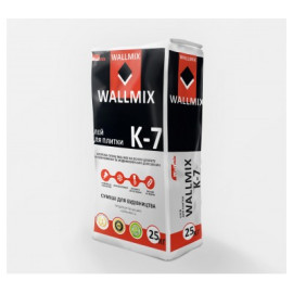 Wallmix K7 Клей для плитки для внутрішніх і зовнішніх робіт із  з підвищеною адгезією