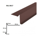 Фронтоний крапельник мат. RAL8017 (2м, коричневий)