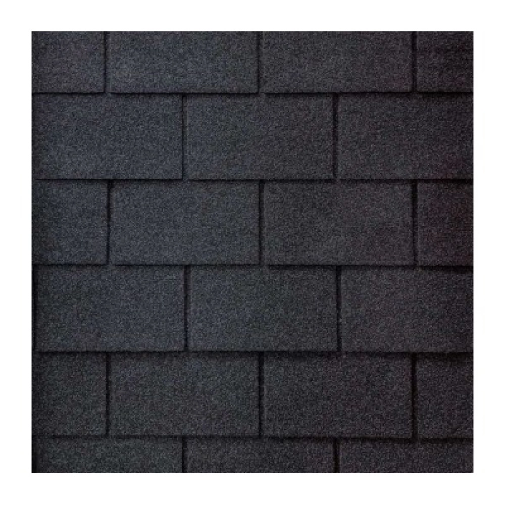 Бітумна черепиця SIM SHINGLE "4-TAB" QUADRIATERIAL (2,61 м.кв.) ГРАФІТ