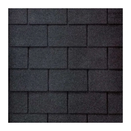 Бітумна черепиця SIM SHINGLE "4-TAB" QUADRIATERIAL (2,61 м.кв.) ГРАФІТ