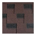 Бітумна черепиця SIM SHINGLE "EFFECT" (2,52 м.кв.) ЧЕРВОНО КОРИЧНЕВИЙ
