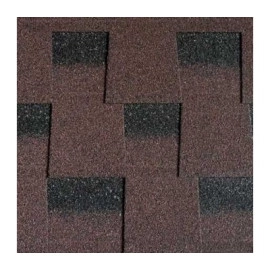 Бітумна черепиця SIM SHINGLE "EFFECT" (2,52 м.кв.) ЧЕРВОНО КОРИЧНЕВИЙ