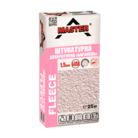 MASTER  BARASHEK Декоративна штукатурка зерно 1,5 мм біла, 25кг