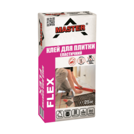 MASTER  FLEX Еластичний універсальний клей для облицювання камінів і теплих підлог, 25 кг
