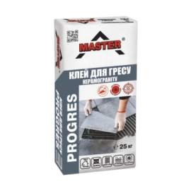 MASTER PROGRES Клей для приклеювання плит з керамограніту, 25кг