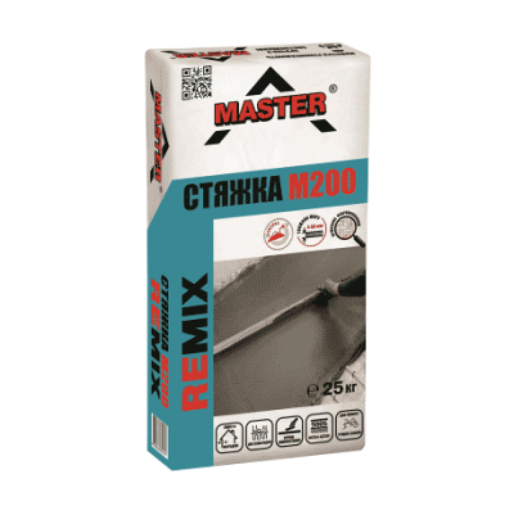 MASTER  REMIX Ремонтна суміш для підлог-М200 сір., 25кг