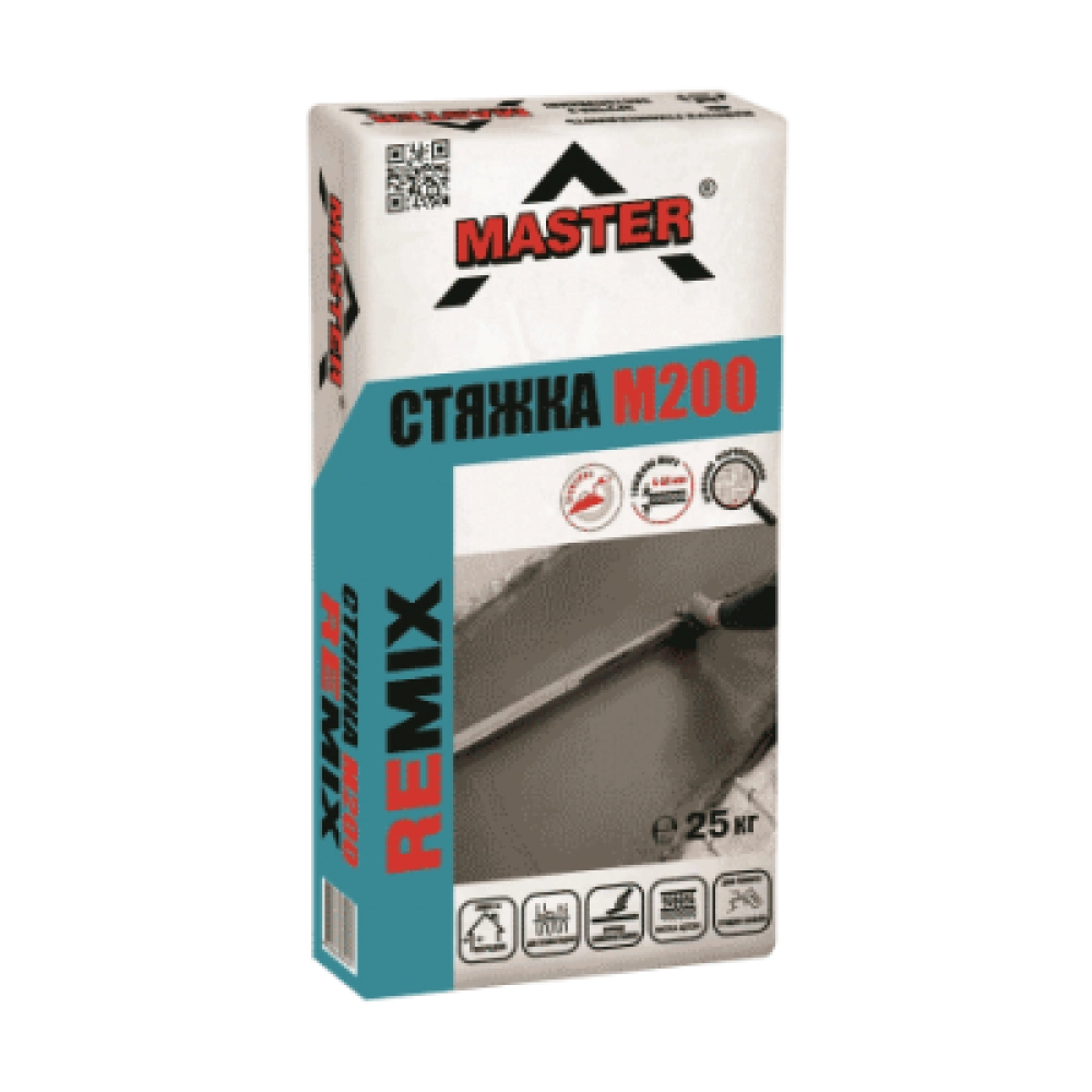 MASTER  REMIX Ремонтна суміш для підлог-М200 сір., 25кг
