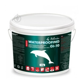 ПОЛІМІН GI-10 Однокомпонентна гідроізоляційна мастика acrylic waterproofing mastic 6 kg