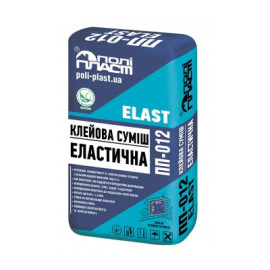 ПОЛІПЛАСТ ПП-012 клей для плитки з підвищ.адгезією 25кг