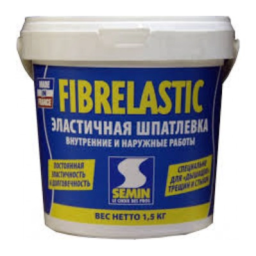 Шпаклівка готова еластична SEMIN FIBRELASTIC, 5кг