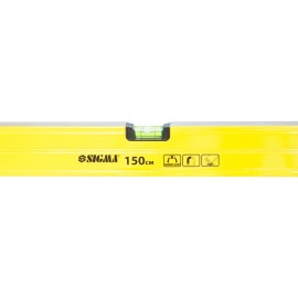 Рівень магнітний 3 капсули + вічко 150см SIGMA (3732151)