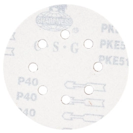 Шліфувальний круг 8 отворів Ø125мм P40 (10шт) SIGMA (9122631)