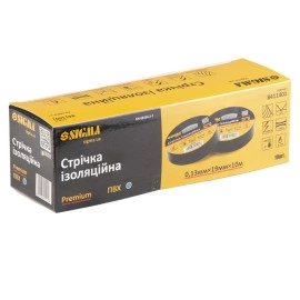 Стрічка ізоляційна ПВХ (синя) 0.13мм×19мм×10м Premium SIGMA (8411401)