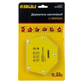 Магніт для зварки трапеція 22кг 90×54×54×43мм (30,45,60,75,90,135°) SIGMA (4270351)