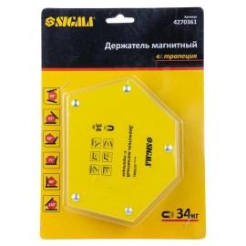 Магніт для зварки трапеція 34кг 105×65×65×45мм (30,45,60,75,90,135°) SIGMA (4270361)