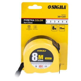 Рулетка Color 8м×25мм SIGMA (3811241)