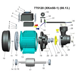 Насос вихровий 0.11кВт Hmax 23м Qmax 25л/хв LEO XKm50-1 (775120)