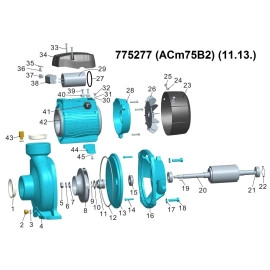 Насос відцентровий 0.75кВт Hmax 14м Qmax 500л/хв 2" LEO 3.0 ACm75B2 (775277)