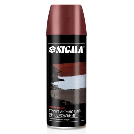 Грунт аерозольний акриловий 400мл RAL 3009 (оксидно-червоний) SIGMA (2737541)