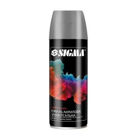 Емаль аерозольна акрилова 400мл RAL 7024 графітово-сірий глянець SIGMA (2736721)