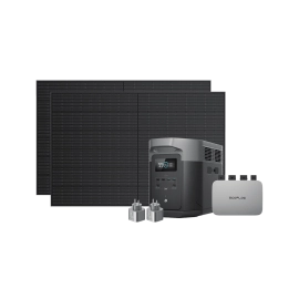 Комплект EcoFlow PowerStream - мікроінвертор 600W + зарядна станція Delta Max 2000 та сонячні панелі 2х400