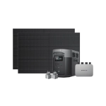 Комплект EcoFlow PowerStream - мікроінвертор 800W + зарядна станція Delta Max 2000 та сонячні панелі 2х400