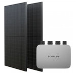 Комплект EcoFlow PowerStream - мікроінвертор 800W та сонячні панелі 2х400