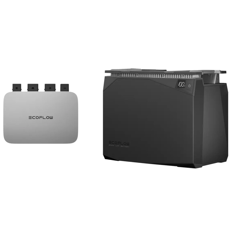Комплект EcoFlow PowerStream - мікроінвертор 800W+ Power Kit Battery 2kWh