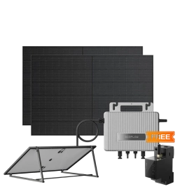 Комплект EcoFlow STREAM Microinverter/2*400W Rigid Solar Panel Combo/Розумний лічильник Smart Meter/Регульований кронштейн для кріплення сонячних панелей Ecoflow