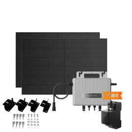 Комплект EcoFlow STREAM Microinverter/2*400W Rigid Solar Panel Combo/Розумний лічильник Smart Meter/Cистема кріплень EcoFlow Rigid Solar Panel Mounting Feet