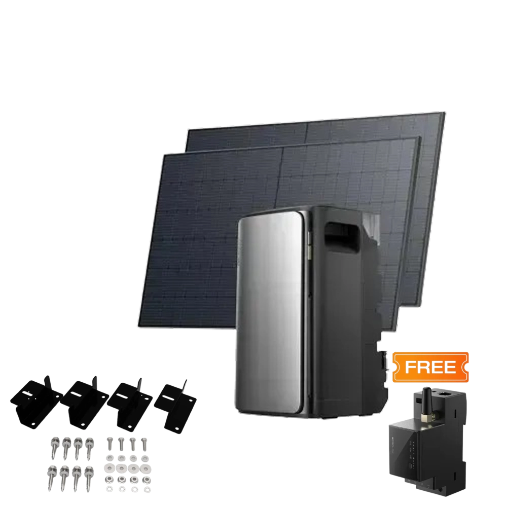 Комплект EcoFlow STREAM ULTRA/Solar Panel 2*400/Cистема кріплень EcoFlow Rigid Solar Panel Mounting Feet/Розумний лічильник Smart Meter