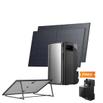 Комплект EcoFlow STREAM ULTRA/Solar Panel 2*400/Регульований кронштейн для сонячних панелей/Розумний лічильник Smart Meter