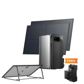 Комплект EcoFlow STREAM ULTRA/Solar Panel 2*400/Регульований кронштейн для сонячних панелей/Розумний лічильник Smart Meter